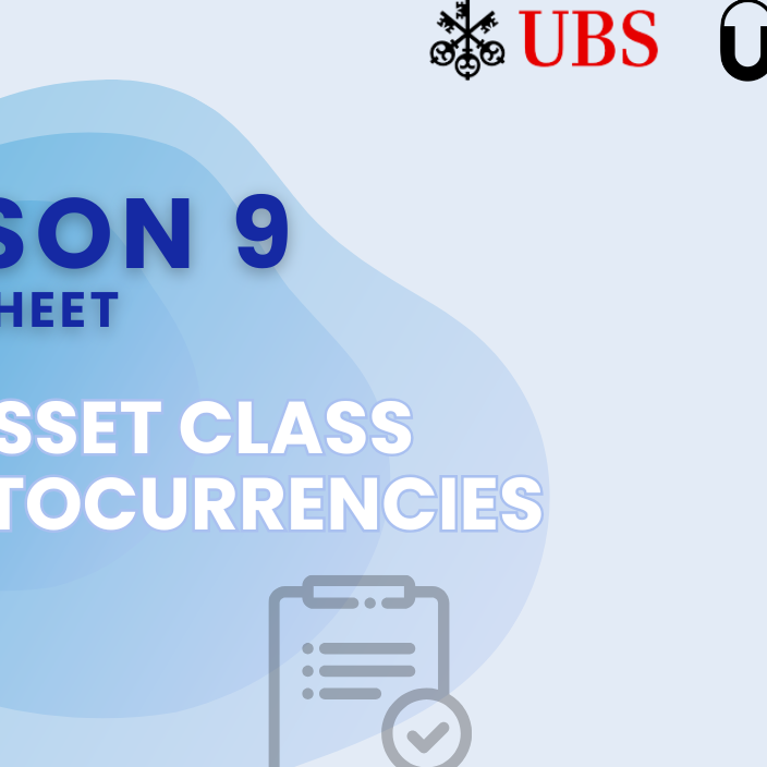 Lesson 9: The asset class cryptocurrencies